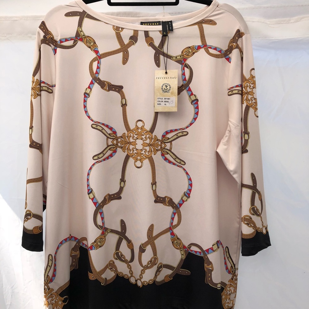 Hermès style stretch blouse
